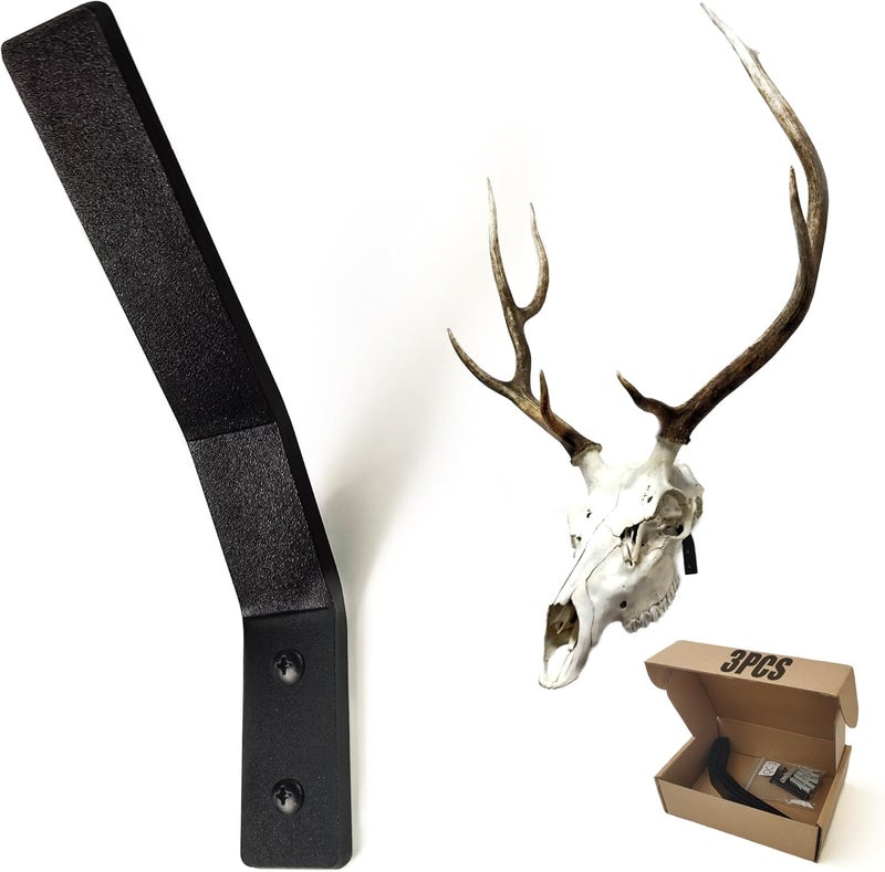 VMSIXVM European Mount Skull Hanger, Large Deer Skull Wall Hooker for Hanging Deer Head, Buffalo, Pronghorn, Bear and Other Medium Animals, Euro Mount Hanger with Easy Install Kit for Indoor Outdoor - Image 1